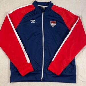 Umbro‎ USA Soccer Track Jacket Full Zip Size Large USMNT World Cup